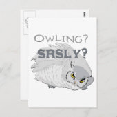 Carte Postale Owling Sérieusement (Devant / Derrière)
