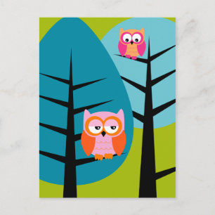 Carte Postale owls 4