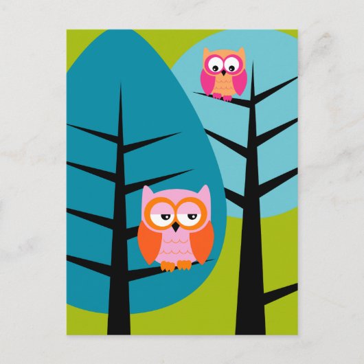 Carte Postale owls 4 (Devant)