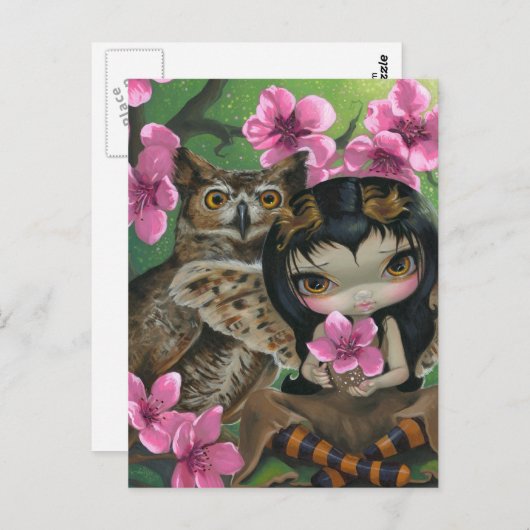 Carte postale "Owlyn in the Springtime" (Devant / Derrière)