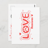 Carte Postale OWRAssit Love Rescues (Devant / Derrière)
