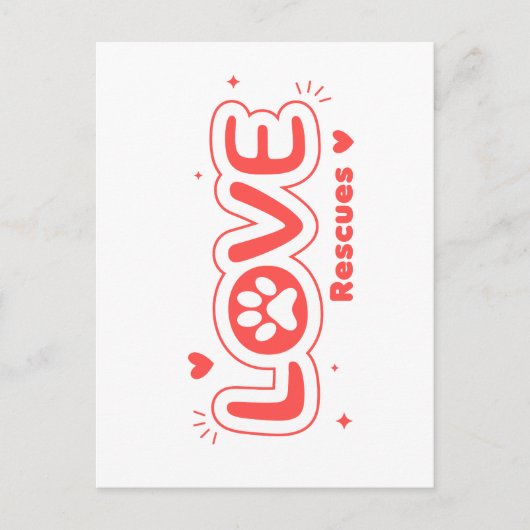Carte Postale OWRAssit Love Rescues (Devant)