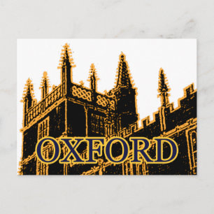 Carte Postale Oxford Angleterre 1986 Bâtir des spirales or