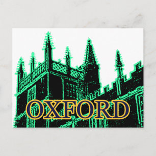 Carte Postale Oxford Angleterre 1986 Bâtir des spirales vert