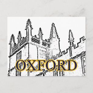 Carte Postale Oxford Angleterre 1986 spirales de construction