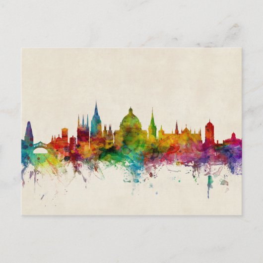 Carte Postale Oxford Angleterre Skyline (Devant)