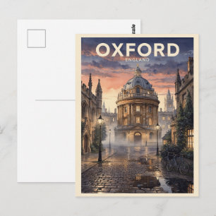 Carte Postale Oxford Angleterre Voyage Vintage