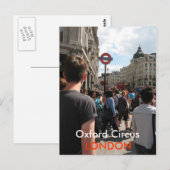 Carte postale Oxford Circus Londres (Devant / Derrière)