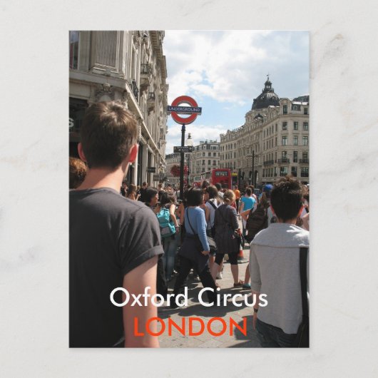 Carte postale Oxford Circus Londres (Devant)