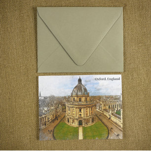 Carte Postale Oxford England Castle Panorama