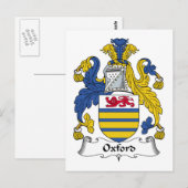 Carte Postale Oxford Family Crest (Devant / Derrière)