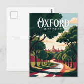 Carte Postale Oxford Mississippi (Devant / Derrière)