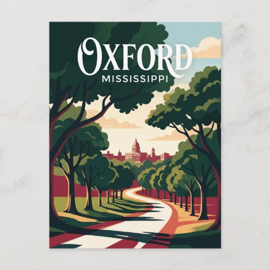 Carte Postale Oxford Mississippi (Devant)