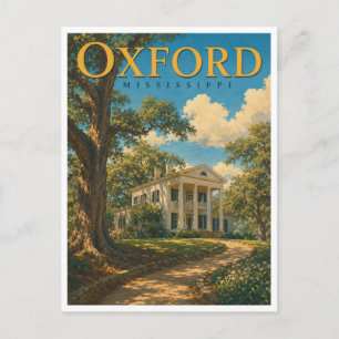 Carte Postale Oxford Mississippi Rowan Oak GeoSaga