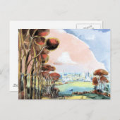 Carte Postale Oxford Pendant le quartier, tableau de Paul Nash (Devant / Derrière)