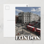 Carte Postale Oxford Street, Londres (Devant / Derrière)