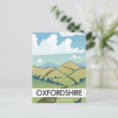 Carte Postale Oxfordshire pour une pause (Debout devant)