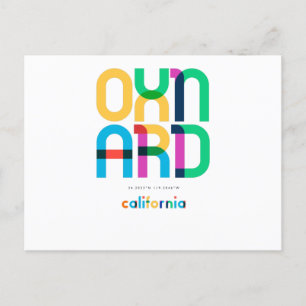 Carte Postale Oxnard Californie milieu du siècle, Art Pop,