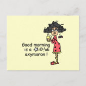 Carte Postale Oxymoron bonjour (Devant)