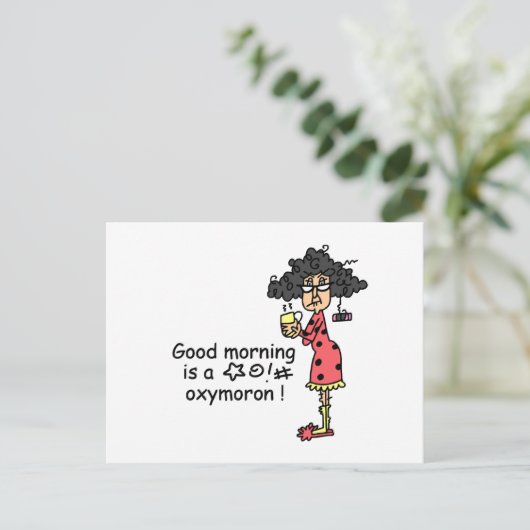 Carte Postale Oxymoron du bon matin (Debout devant)