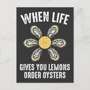 Carte Postale Oyster Eating - Sea Food Gourmet