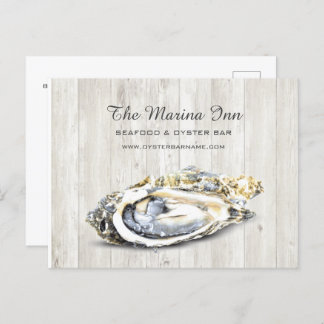 Carte Postale Oyster Roast de fruits de mer Nautique Alimentatio