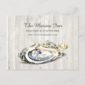 Carte Postale Oyster Roast de fruits de mer Nautique Alimentatio (Devant)