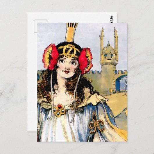 Carte Postale « Ozma d'Oz » par John R Neill (Devant / Derrière)