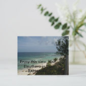 Carte Postale P3030418, Profitez de cette vue. Visitez Eleuthera (Debout devant)