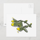 Carte Postale p-38 foudre (Devant / Derrière)