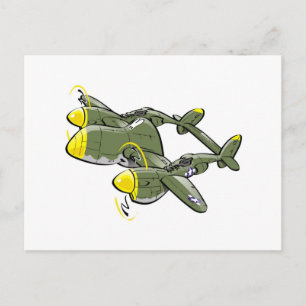 Carte Postale p-38 foudre