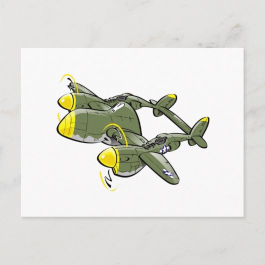 Carte Postale p-38 foudre (Devant)