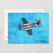 Carte Postale P-51 Mustang (Devant / Derrière)