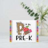 Carte Postale P est pour le professeur de rentrée des classes PR (Debout devant)