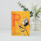 Carte Postale P est pour Poppy (Debout devant)