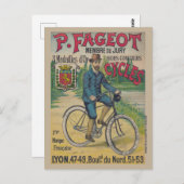 Carte Postale P. Fageot Poster vintage 1895 (Devant / Derrière)