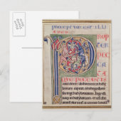Carte Postale 'P' initial historique représentant une chasse au (Devant / Derrière)
