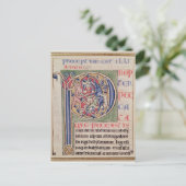 Carte Postale 'P' initial historique représentant une chasse au (Debout devant)