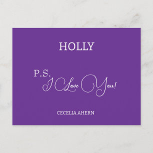 Carte Postale P.S. I Love You personnalisée