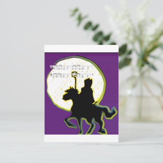 Carte Postale paard op de sinterklaas (Debout devant)