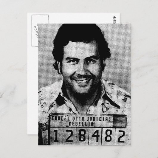 Carte Postale Pablo Emilio Escobar (Devant / Derrière)