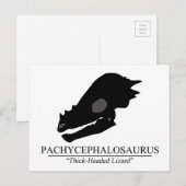 Carte Postale Pachycéphalosaure (Devant / Derrière)