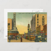 Carte Postale Pacific Ave. Père Noël Cruz California années 1940 (Devant / Derrière)