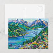 Carte Postale Pacific Crest Trail, Cascade Locks Oregon (Devant / Derrière)
