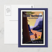 Carte postale Pacific Northwest Salutations Vintag (Devant / Derrière)