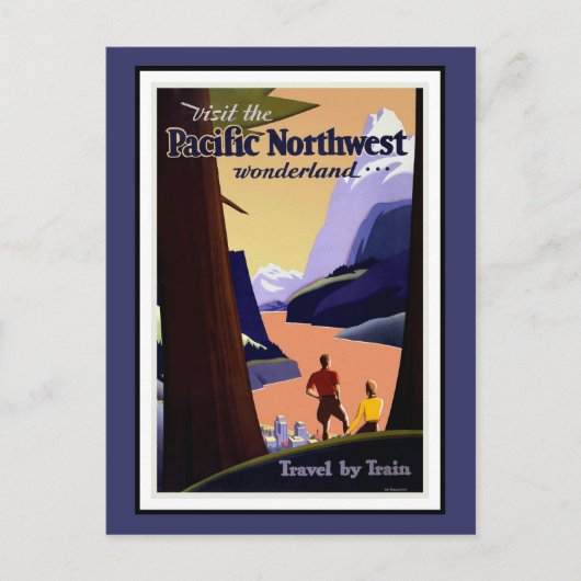 Carte postale Pacific Northwest Salutations Vintag (Devant)
