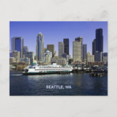 Carte Postale Pacific Northwest Seattle Ferry & Builds (Devant)