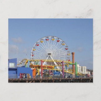 Carte Postale Pacific Park @ Père Noël Monica Pier