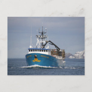 Carte Postale Pacific Sun, Crab Boat in Dutch Harbour, Alaska