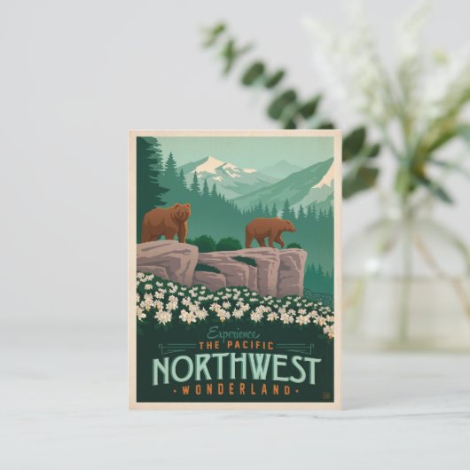 Carte Postale Pacifique Nord-Ouest | États-Unis (Debout devant)